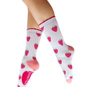 Powder Succulent Strawberry Ankle Socks, Cream