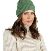 Powder Elise Cable Knit Hat, Green &amp; Cream image