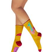 Powder Funky Emu Ankle Socks, Mustard Yellow
