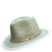 Powder Natalie Stripe Band Hat, Green