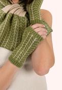 Powder Niamh Wrist Warmers, Green image