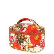 Powder Quilted Velvet Vanity Case, Cream