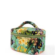 Powder Quilted Velvet Vanity Case, Green