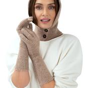 Powder Sofia Long Gloves, Beige image
