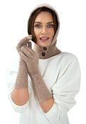 Powder Sofia Long Gloves, Beige image