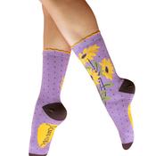 Powder Splendid Sunflower Ankle Socks, Purple