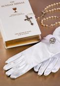 Peridot Dora Communion Glove, White image