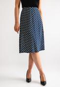 Pretty Vacant Holly Square Jersey Skirt, Blue image