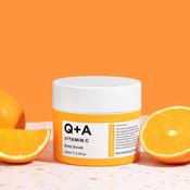 Q+A Vitamin C Body Scrub 200ml, Orange Zest and Grapefruit Scent