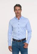 R2 Amsterdam 2 PLY Organic Cotton Shirt, Light Blue