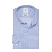 R2 Amsterdam Geo Floral Tailored Shirt, Blue