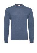 R2 Amsterdam Merino Wool Crew Neck Sweater, Blue image