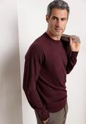 R2 Amsterdam Merino Wool Crew Neck Sweater, Wine image