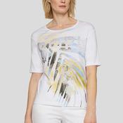 Rabe Graphic Print with Rhinestone Detail T-Shirt, White Multi image