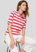 Rabe Striped Polo Shirt, Red image