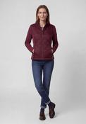 Rabe Quilted Mixed Textured Coat, Burgundy image