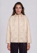 Rabe Quilted with Hood Waterproof Coat, Cream image