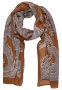 Rabe One Size  Paisley Print Scarf, Brown Multi image