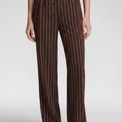 Rabe Stitch Detail Wide Leg Trousers, Brown image