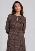 Rabe Polka Dot Midi Dress, Brown image