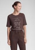 Rabe Graphic Print Cotton T-Shirt, Brown image