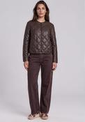 Rabe Quilted Faux Leather Jacket, Brown image
