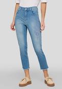 Rabe Floral Embroidered Skinny Jeans, Blue image