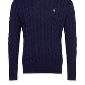Ralph Lauren Cable Knit Jumper, Navy