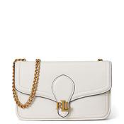 Ralph Lauren Bradley Pebbled Leather Crossbody Wallet, Off White image