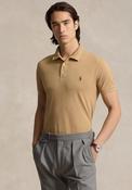 Ralph Lauren Custom Slim Fit Mesh Polo Shirt, Camel Brown image