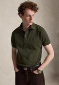 Ralph Lauren Custom Slim Fit Mesh Polo Shirt, Olive Green image