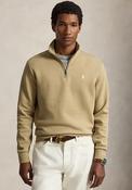 Ralph Lauren Double Knit Quarter Zip Sweatshirt, Beige image