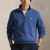 Ralph Lauren Double Knit Quarter Zip Sweatshirt, Blue image