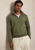 Ralph Lauren Double Knit Quarter Zip Sweatshirt, Green image