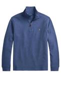 Ralph Lauren Estate Rib Quarter Zip Sweatshirt, Blue Heather image
