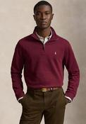 Ralph Lauren Estate Rib Quarter Zip Sweatshirt, Wine image