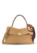 Ralph Lauren Farrah Leather Medium Grab Bag, Warm Beige image