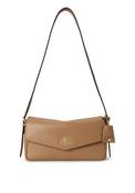 Ralph Lauren Farrah Small Leather Shoulder Bag, Beige image