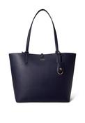 Ralph Lauren Faux Leather Reversible Large Tote Bag, Navy image