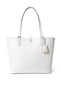 Ralph Lauren Faux Leather Reversible Large Tote Bag, White image