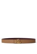 Ralph Lauren Reversible LRL Belt, Wine &amp; Camel image