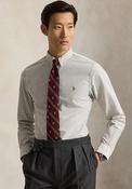 Ralph Lauren Stripe Oxford Shirt, White &amp; Brown image