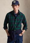 Ralph Lauren Custom Fit Tattersall Oxford Shirt, Navy &amp; Green Multi image