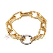 Rebecca Diva Textured Mesh Bracelet, Gold