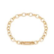 Rebecca My World Knitted Mesh Chain Link Bracelet, Gold image