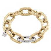 Rebecca Diva Textured Oval Link Bracelet, Gold image