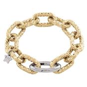 Rebecca Diva Textured Oval Link Bracelet, Gold image
