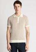 Remus Uomo Knit Polo Shirt, Beige image