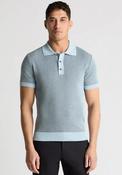 Remus Uomo Knit Polo Shirt, Blue &amp; Navy image