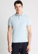 Remus Uomo Ribbed Collar Polo Shirt, Light Blue image